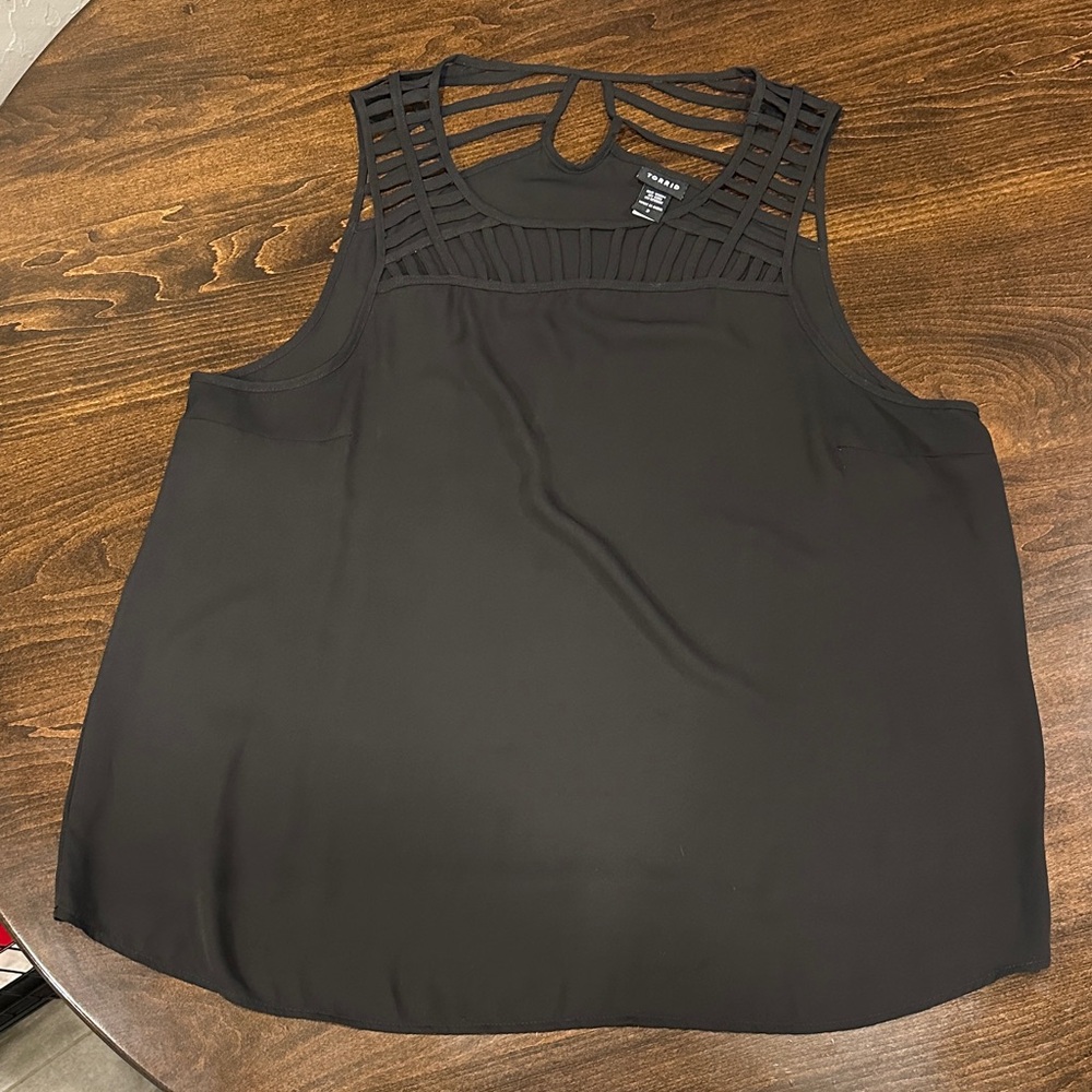 Torrid Black Sleeveless Tank Top